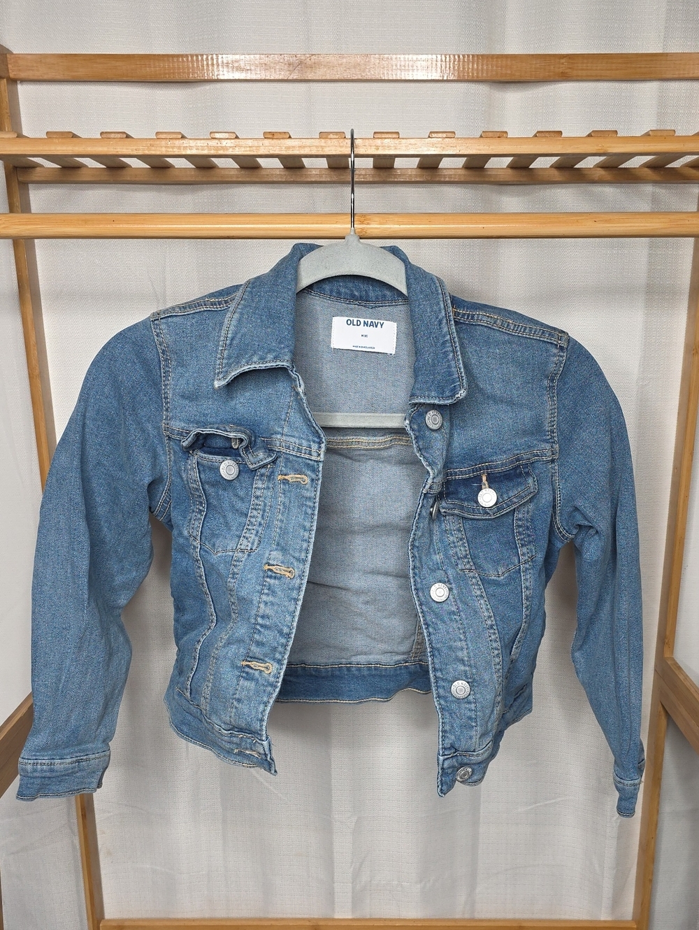 Old Navy Medium Wash Blue Denim Trucker Jacket
